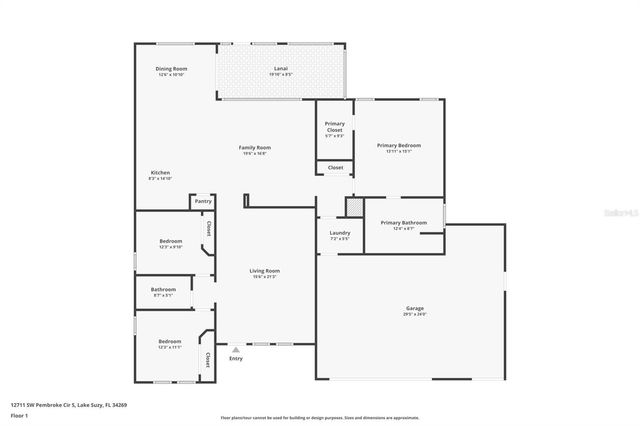 12711 SW PEMBROKE CIRCLE S, Lake Suzy, FL 34269