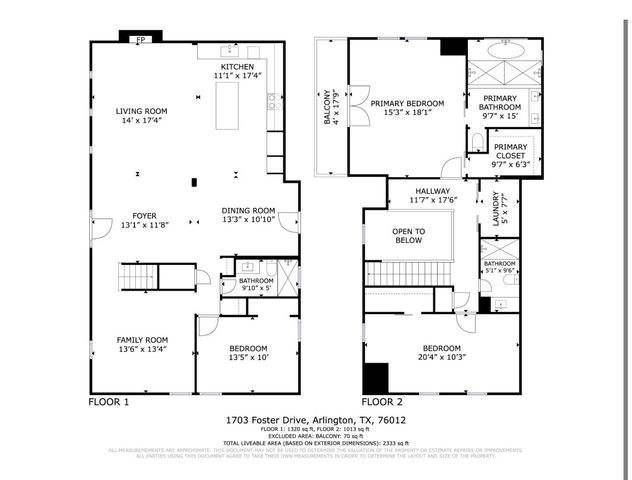 1703 Foster Drive, Arlington, TX 76012
