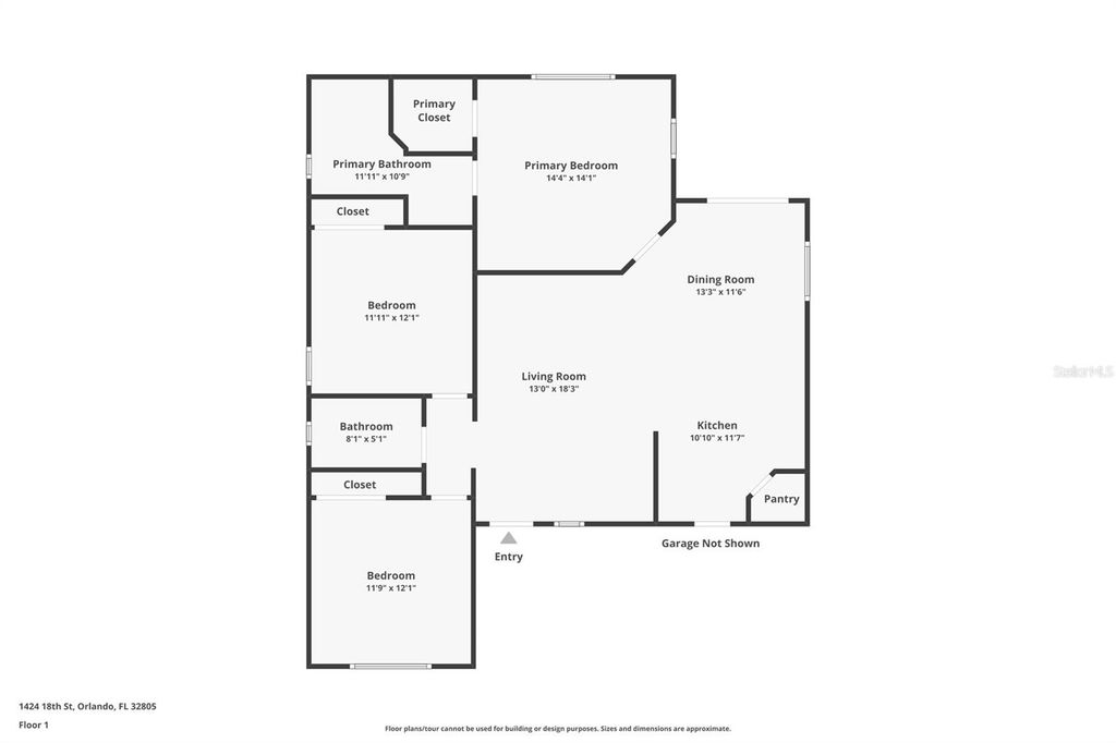 Image 30 of property listing at 1424 18TH STREET, Orlando, FL 32805