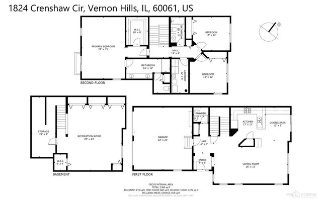 1824 Crenshaw Circle 1824, Vernon Hills, IL 60061