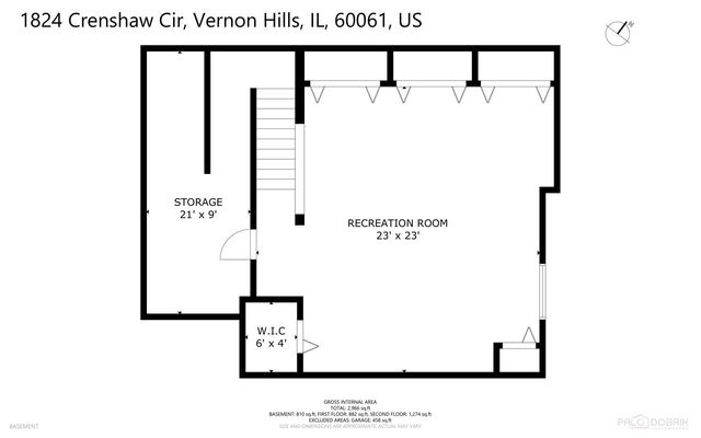 1824 Crenshaw Circle 1824, Vernon Hills, IL 60061