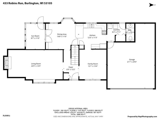 433 Robins RUN, Burlington, WI 53105