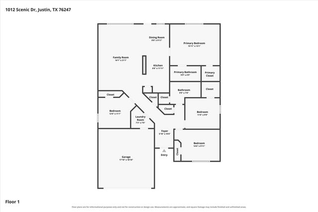 1012 Scenic Drive, Justin, TX 76247