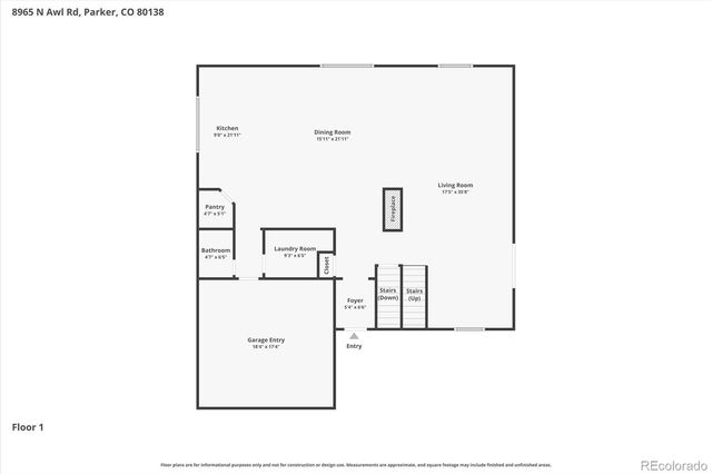 8965 N Awl Road, Parker, CO 80138