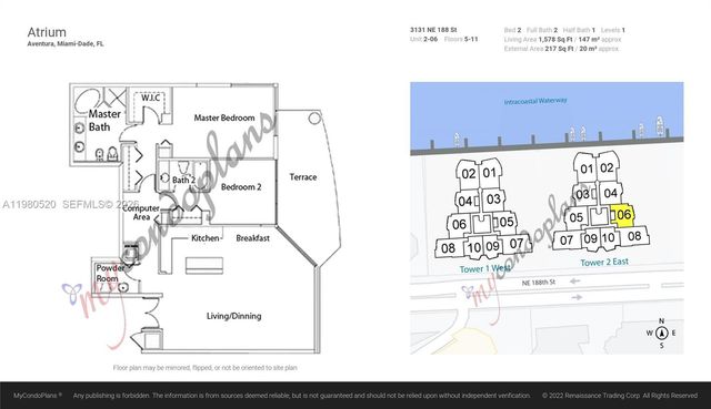 3131 NE 188th St 2-606, Aventura, FL 33180