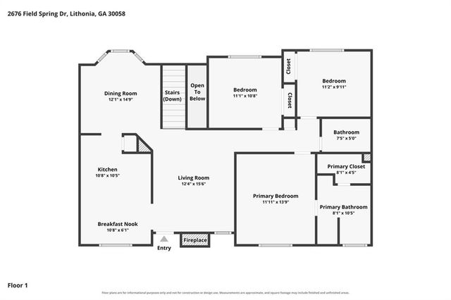 2676 Field Spring Drive, Lithonia, GA 30058