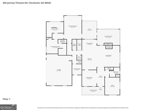 492 Jonney Thomas Road, Cleveland, GA 30528