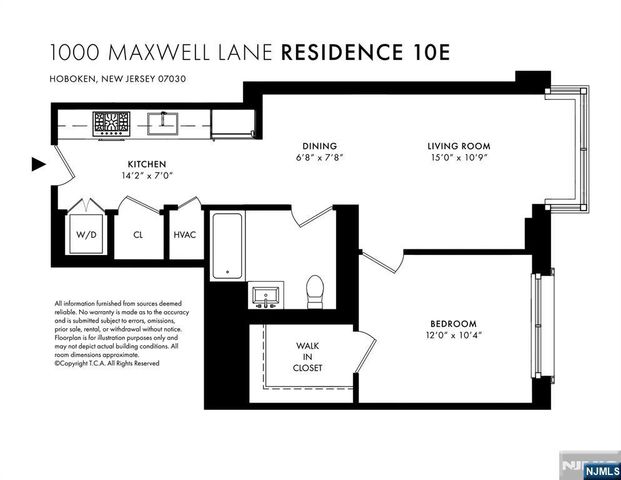 1000 Maxwell Lane 10E, Hoboken, NJ 07030