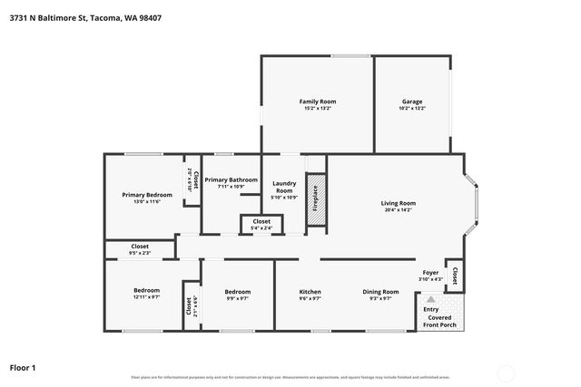 3731 N Baltimore Street, Tacoma, WA 98407