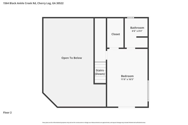 1564 Black Ankle Creek Road, Cherry Log, GA 30522