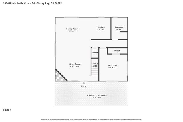 1564 Black Ankle Creek Road, Cherry Log, GA 30522
