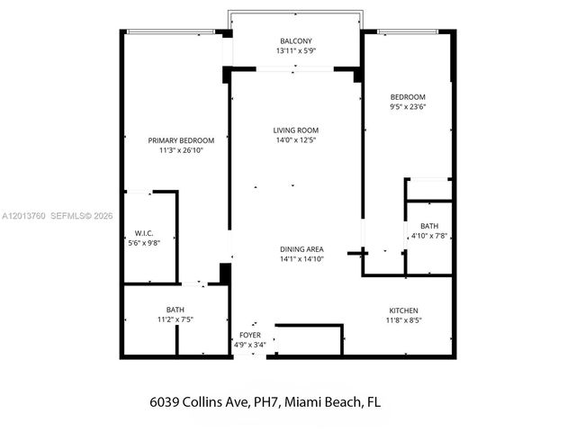 6039 Collins Ave PH7, Miami Beach, FL 33140