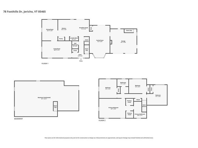 78 Foothills Drive, Jericho, VT 05465