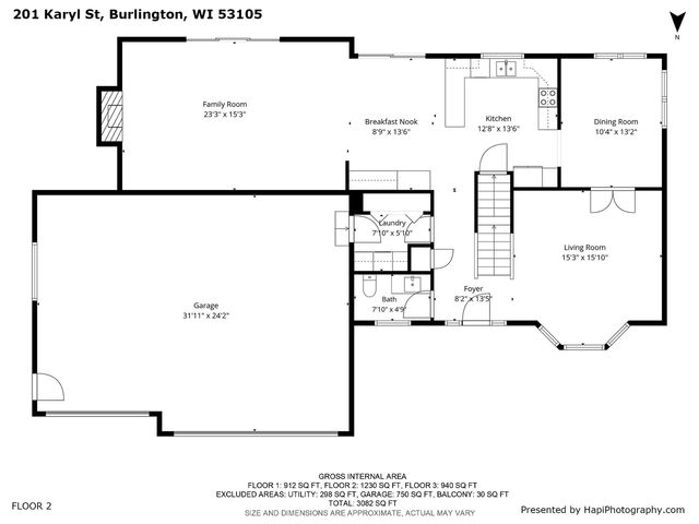 201 Karyl STREET, Burlington, WI 53105