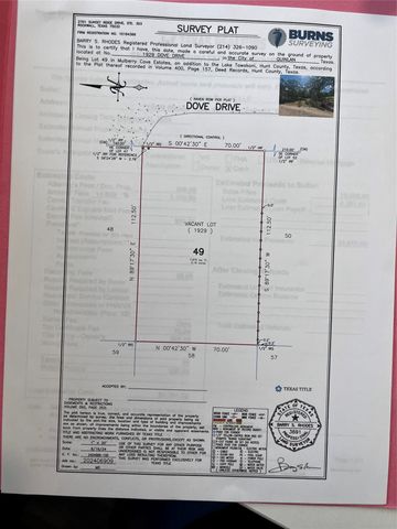 1933 Dove Drive, Quinlan, TX 75474