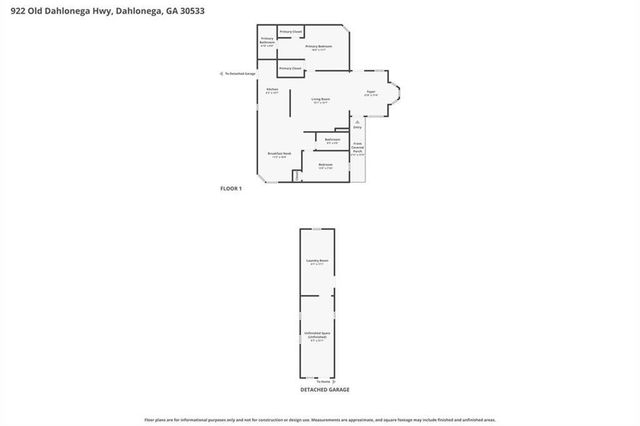 922 Old Dahlonega Highway, Dahlonega, GA 30533