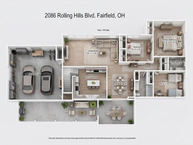 2086 Rolling Hills Boulevard, Fairfield, OH 45014
