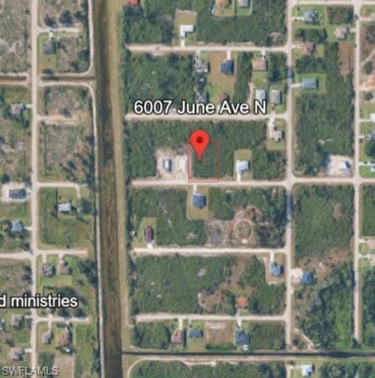 6007 June AVE N, LEHIGH ACRES, FL 33971 — exterior