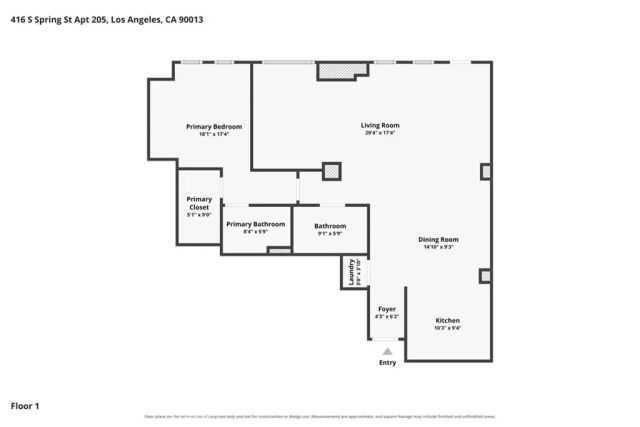 416 S Spring Street 205, Los Angeles, CA 90013