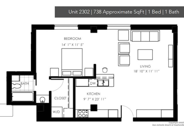 1115 S Alamo St Unit 2302, San Antonio, TX 78210