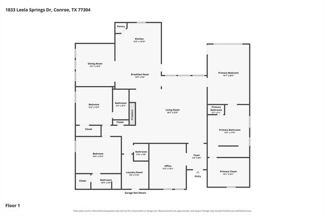 1833 Leela Springs Drive, Conroe, TX 77304