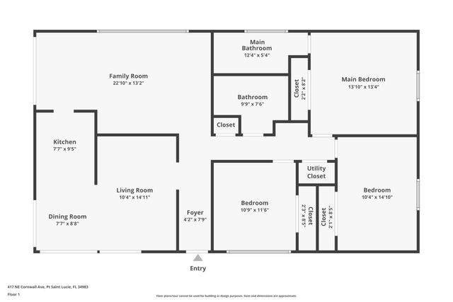 417 NE Cornwall Ave, Port St Lucie, FL 34983