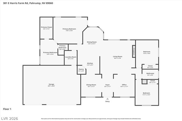 381 East Harris Farm Road, Pahrump, NV 89060