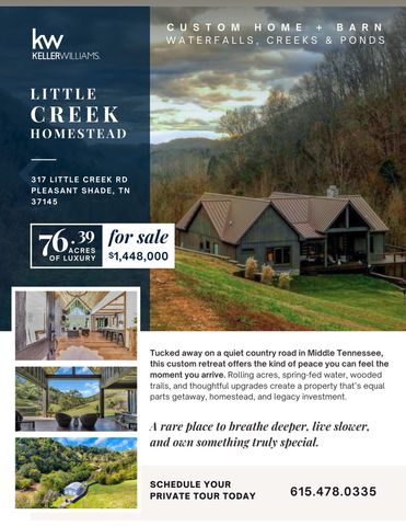 317 Little Creek Rd, Pleasant Shade, TN 37145