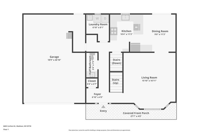 6605 Carlton DRIVE, Madison, WI 53718