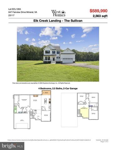 647 FAIRVIEW DR, Mineral, VA 23117