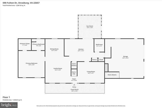 590 FULTON DR, Strasburg, VA 22657