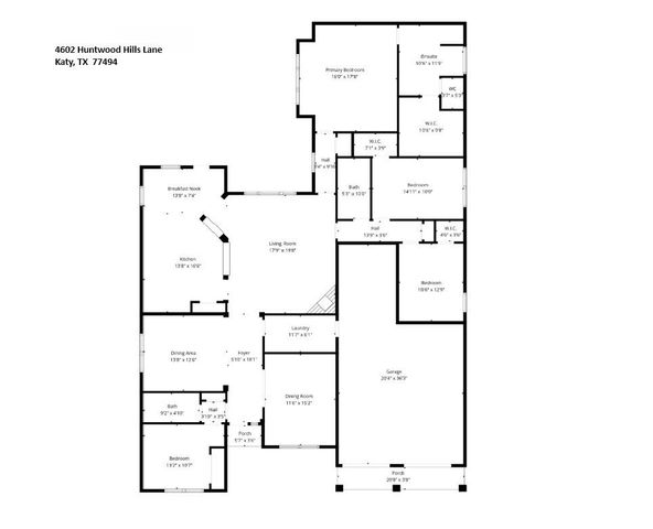4602 Huntwood Hills Lane, Katy, TX 77494