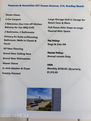 621 Ocean Avenue 214, Bradley Beach, NJ 07720