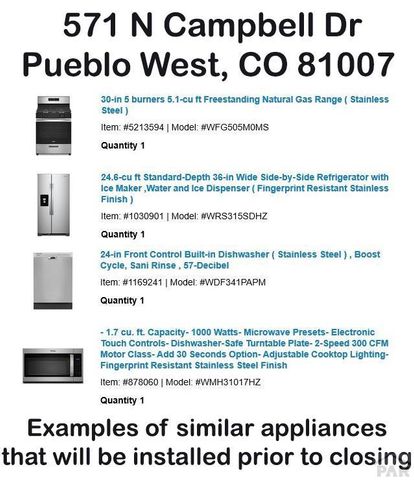 571 N Campbell Dr, Pueblo West, CO 81007