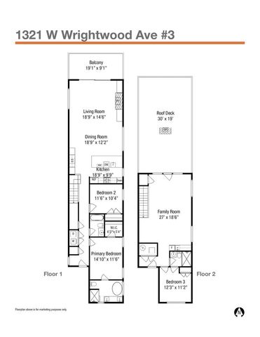 1321 W Wrightwood Avenue 3, Chicago, IL 60614