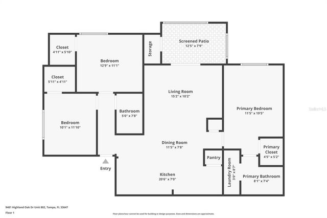 9481 HIGHLAND OAK DRIVE 802, Tampa, FL 33647