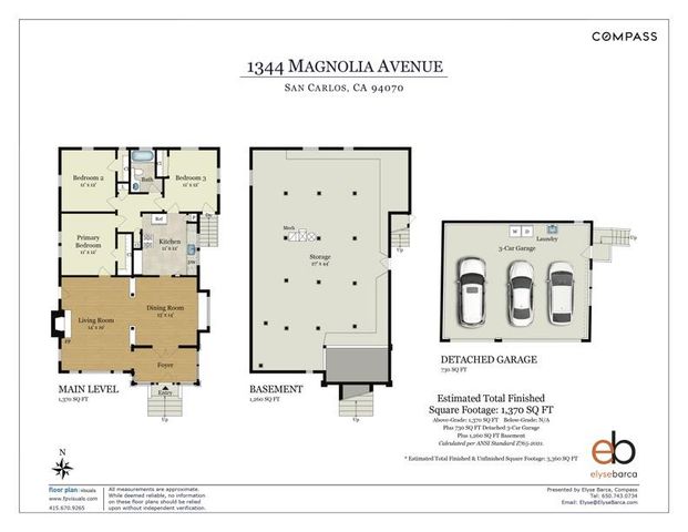 1344 Magnolia Avenue, San Carlos, CA 94070