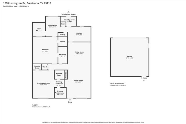 1208 Lexington Drive, Corsicana, TX 75110