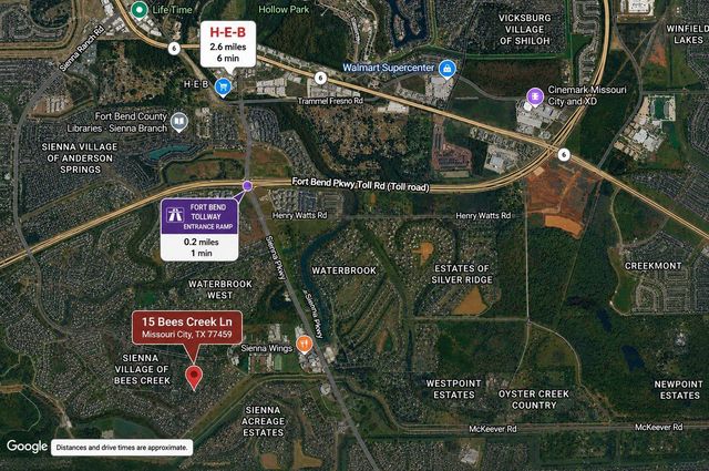 15 Bees Creek Court, Missouri City, TX 77459