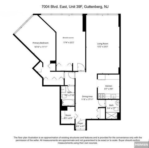 7004 Boulevard East 39F, Guttenberg, NJ 07093
