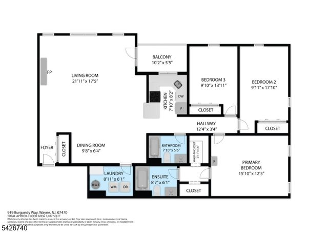 919 Burgundy Way 919, Wayne Twp., NJ 07470