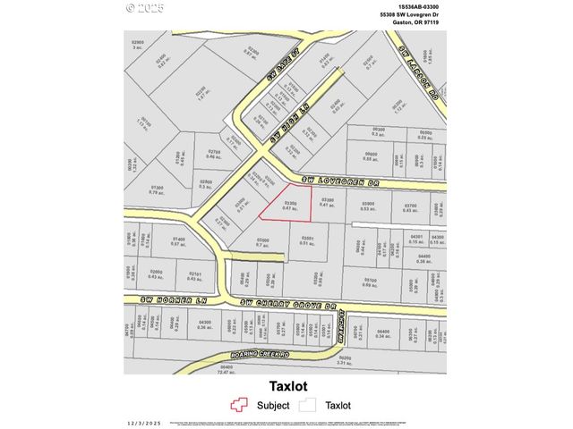 55308 Sw LOVEGREN Dr, Gaston, OR 97119