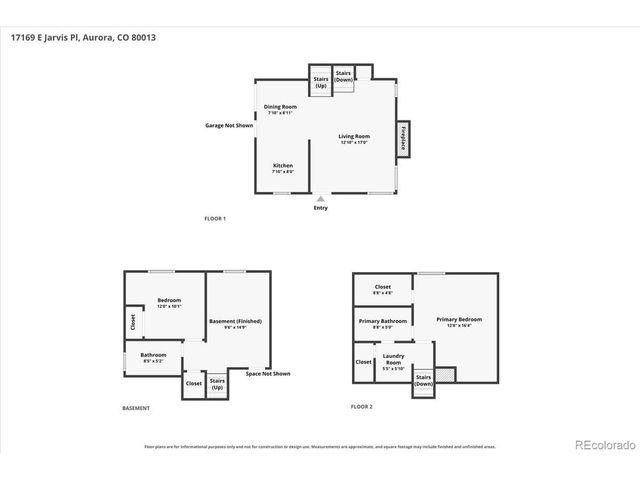 17169 E Jarvis Pl, Aurora, CO 80013