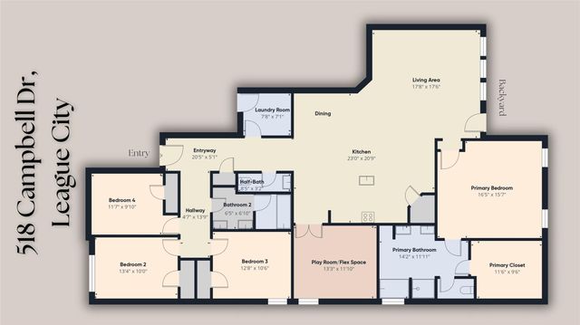 518 Campbell Drive, League City, TX 77573