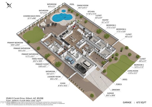 2546 E CAROB Drive, Gilbert, AZ 85298