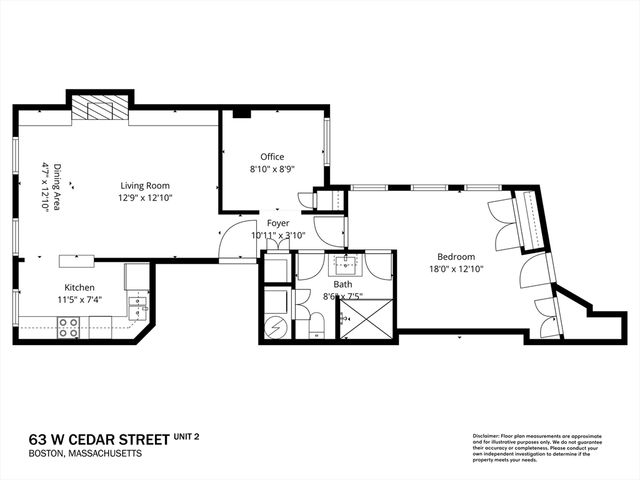 63 W Cedar St 2, Boston, MA 02114