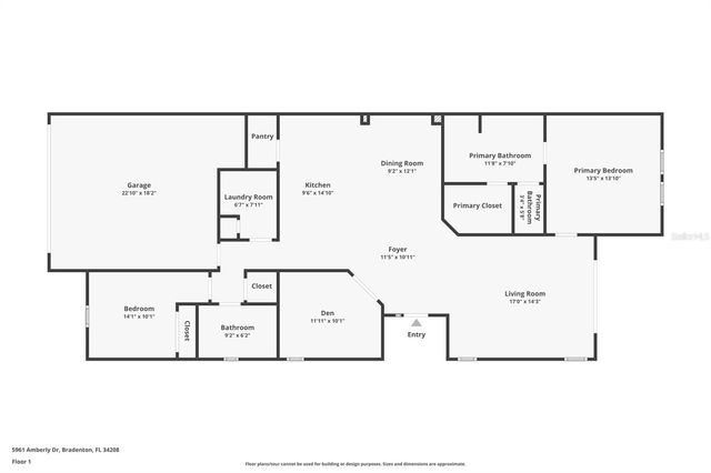 5961 AMBERLY DRIVE, Bradenton, FL 34208