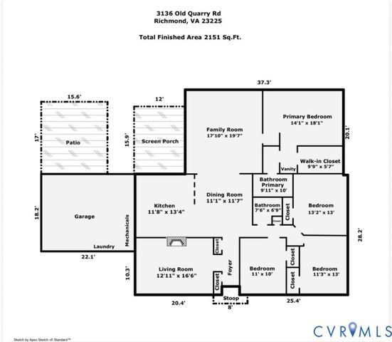 3136 Old Quarry Rd, Richmond, VA 23225