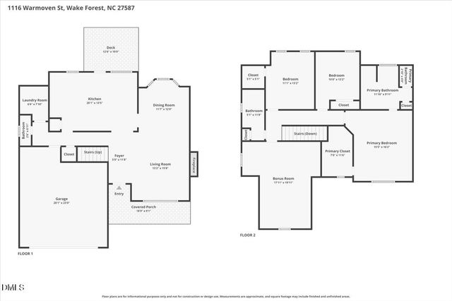1116 Warmoven Street, Wake Forest, NC 27587