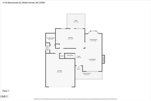 1116 Warmoven Street, Wake Forest, NC 27587